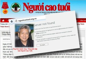 Tên miền nguoicaotuoi.org.vn cũng đã bị gỡ xuống RFA files 