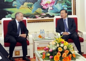 Vietnam Security Chief To Lam hosts Acting Managing Director for Asia and the Pacific Ugo Astuto of the European External Action Service in Hanoi on Dec 14
