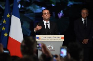 Tổng thống Pháp Francois Hollande tại TPHCM hôm 6/9/2016.
