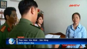 Bà Nguyễn Ngọc Như Quỳnh trong bản tin bị bắt