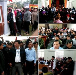 Gần 1.000 người dân làng tại xã Thạch Lạc, huyện Thạch Hà, tỉnh Hà Tĩnh sáng 12/12 đi khiếu kiện về vấn đề bồi thường cho thảm họa môi trường do Formosa gây nên.