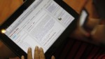 An internet user displays an entry on Quan Lam Bao, one of Vietnam's blog sites, at a cafe in Hanoi, October 9, 2012.