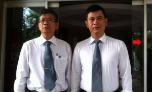 Luật sư Nguyễn Văn Miếng và Luật sư Trần Thu Nam