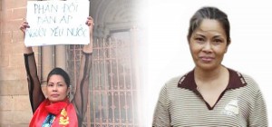 Chị Bùi Thị Minh Hằng chỉ muốn thể hiện lòng yêu nước… RFA files