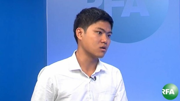 Tran Bui Trung speaks with RFA in Washington, Aug. 13, 2014.