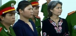 Bà Bùi Thị Minh Hằng và Cô Thúy Quỳnh trong phiên toàn ngày 26.8 tại Cao Lãnh, Đồng Tháp
