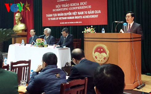 The seminar on Vietnam's human rights achievements (Source: vov.vn)