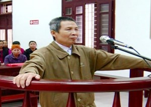 Mr. Dinh Tat Thang in courtroom on March 24, 2016